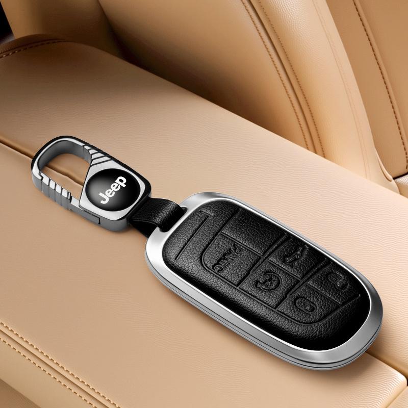 Jeep Key Cover Compatible with Compass, Cherokee, Commander, Grand Cherokee Key Shell