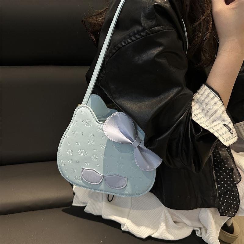 Cute and beautiful, sweet cartoon shape women's bag, new shoulder messenger bag, high-end texture niche design bag
