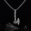 Dragon Bone Chain: Stainless Steel Viking Axe & Celtic Wolf Pendant Necklace 2024