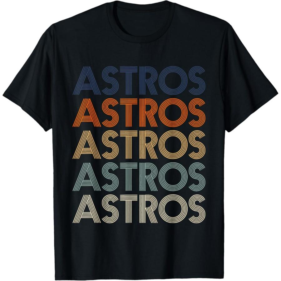 Винтажная футболка Astros в ретро-стиле 70-х 80-х с именем(4) S