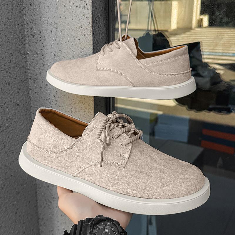 Fashion High Quality Soft Leather Outdoor Shoes Mens Designer Flats Trendy Casual Leather Office Shoes Fashion Lace-up Oxford Shoes