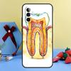 dentist tooth pattern Case For Samsung Galaxy A14 A54 A34 A12 A22 A32 A52 S A51 A71 A13 A23 A33 A53 A15 A25 Cover