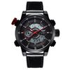 NEW AMST Luxury Brand Men's Quartz LED Watches Men Fashion Casual Sports Clock Genuine Leather Military Wrist Watch