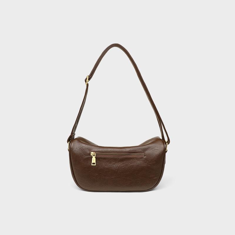 Autumn and Winter High-grade Niche Design Bags Female Fashion Casual Single Shoulder Crossbody Bag All Match Dumpling Bag