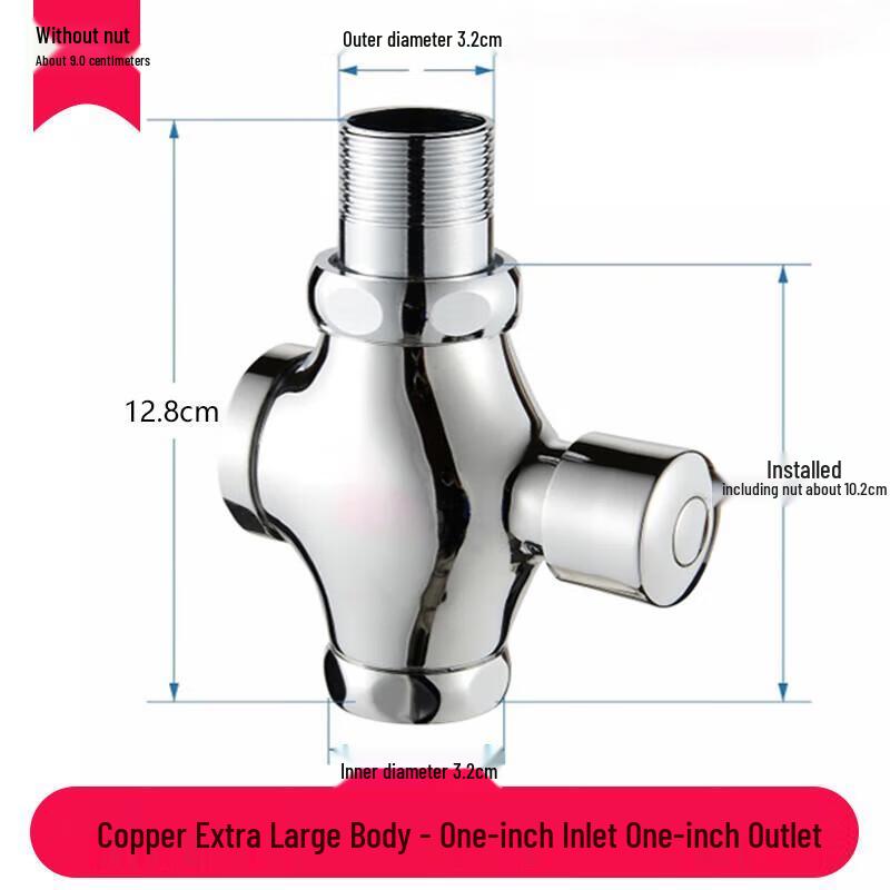 Minxi Manual Press Squat Toilet Flush Valve