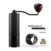 Stainless Steel Manual Coffee Grinder with External Adjustment and Seven-Star Ghost Teeth for Pour-Over Brewing