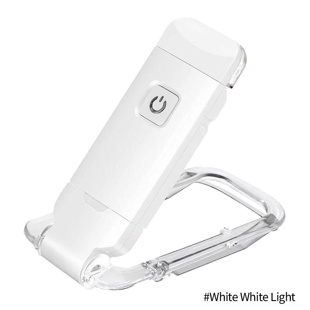 LED-Buchleselicht, Helligkeit einstellbar, USB wiederaufladbar, Augenschutz, Clip-Licht, tragbares Lesezeichenlicht