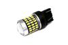 2 Pcs LED Bulb 7443, W21/5W 12-24V CANBUS 2100lm White with Off-Road Lens