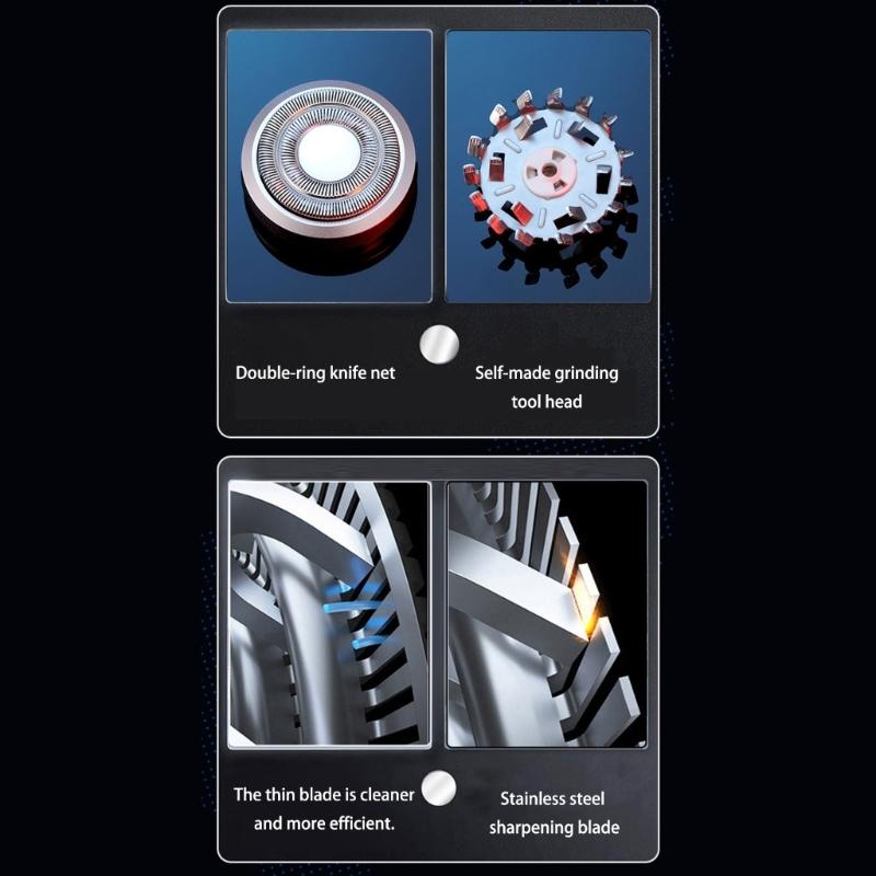 Multifunctional Electric Intelligent Shaver Blade Rechargeable Shaver Household Car Shaver Powerful Men New Year Gift