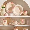 Cream Style Bow Dishes And Tableware For Home Use New High-Value Ceramic Rice Bowls, Soup Bowls, Noodle Bowls, Plates And Bowls