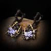 Retro Special-Shaped Baroque Freshwater Pearl Earrings Femininity Versatile Personality Two-Color Stud Earrings Women