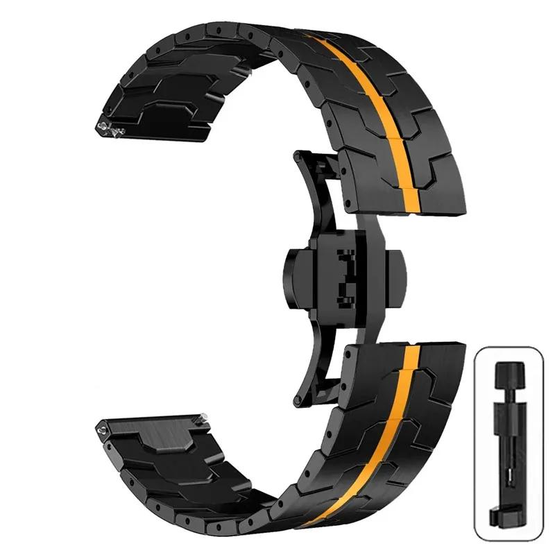 Metal 22mm Wrist Strap For Oppo Watch X X2 4Pro Stainless Steel Band For Oppo One Plus Watch 46mm/One Plus Watch 2 Watchband