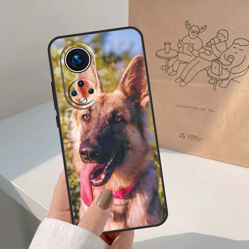German Shepherd Dog For Honor Magic 8 5 6 7 Pro Case For Honor 400 200 Lite 50 70 90 X8c X8b X9a X9b X9c X9d Win