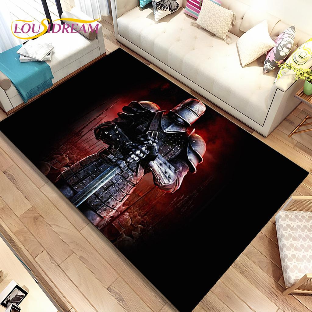 Cavalier Knight Templar Crusaders Games Area Rug,Carpet Rug for Home Living Room Bedroom Sofa Doormat Decor,Non-slip Floor Mat