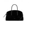 Bowling Tote Bag Large Capacity PU Leather Handbag Commute