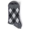 Abiruz Women's Argyle Check Pattern Socks Gray HM-67-WBT