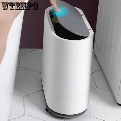 Poubelle de toilette avec couvercle Ménage Salon Chambre Salle de bain Fente Cuisine Poubelle spéciale à pression