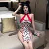 Sexy Lingerie Women's Passion Small Chest Robe Free Cute Cow Uniform Seduction Suit