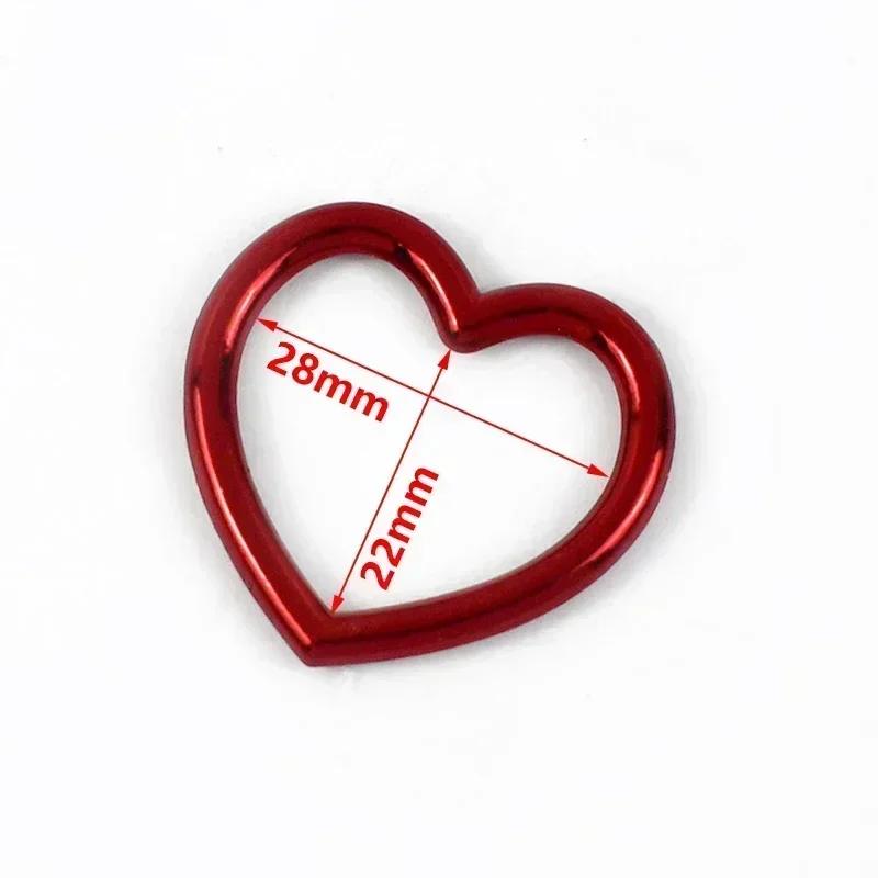 Meetee 5-20Pcs Metal O Ring Buckles Webbing Belt Clasp Dog Collar Connector Hanger Heart Loop Hooks DIY Hardware Accessories