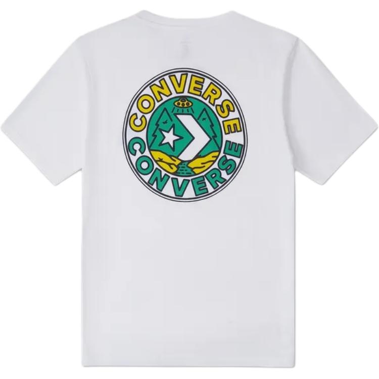 New Converse Regular T-Shirt Men's White 10026673-A02