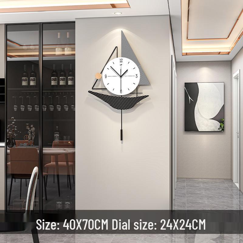 Modern Minimalist Wall Clock for Living Room, Restaurant, or Home Decor