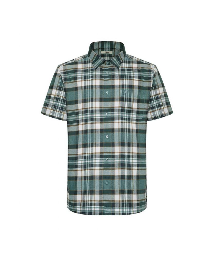 Dagseusyeocheu No Care Linen Blend Medium Check Shirt_Dms1Shcs111E1