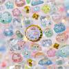Aufgepuffte Stickerbögen Dekorativer Sticker Niedlicher Kleiner Sticker für Kinder & Erwachsene, Wiederverwendbarer Winziger Sticker für Scrapbooking