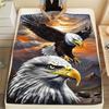Eagle-Inspired Throw Blanket - Vibrant Digital Print, Ultra-Soft & Warm, Perfect for Bed, Sofa, or Travel, Ideal Gift for Birthd