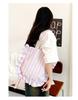 Fresh Checkered Ruffle One-Shoulder Lace Backpack: Cute Korean Style Tote for Daily Commute and Students