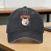 Washed Baseball Cap Funny Ugly Cat Face Ibuprofen Cat Meme Humor Spring Trucker Hat For Unisex Adult Yk Cool Rock Sun Snapback Cap