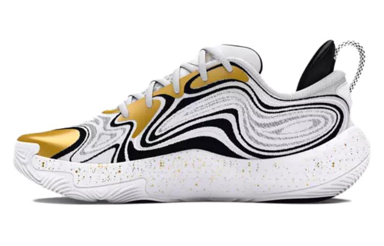 Under Armour Spawn 6  White Metallic Gold  3027263-100 42