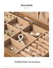 High-End Vintage Solid Wood Multi-layer Jewelry Box with Lock - Large Capacity for Necklace & Ring Storage