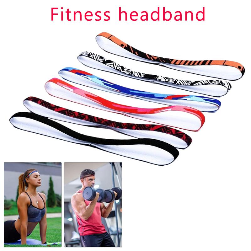 Yoga Laufen Outdoor Fitness Stirnband Sport Haarband Rutschfest Elastisches Schweißband Fitnessstudio Sport Stirnband Streifenmuster Kopfbedeckung