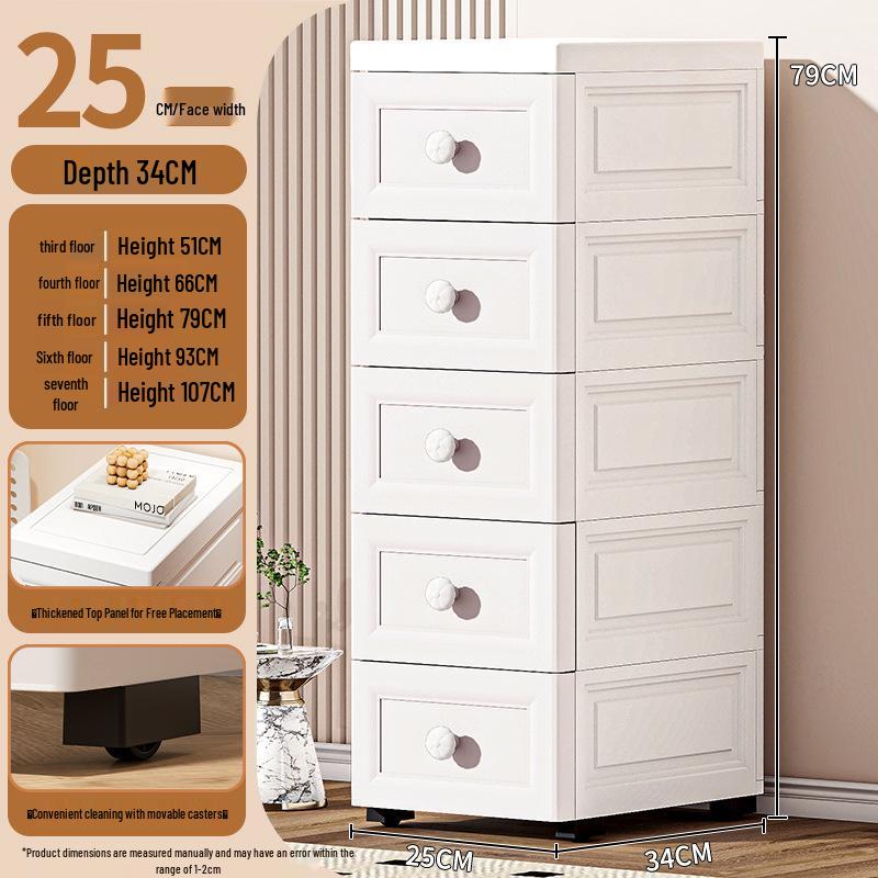 Morandi Multi-layer Plastic Drawer Storage Cabinet for Bathroom Use