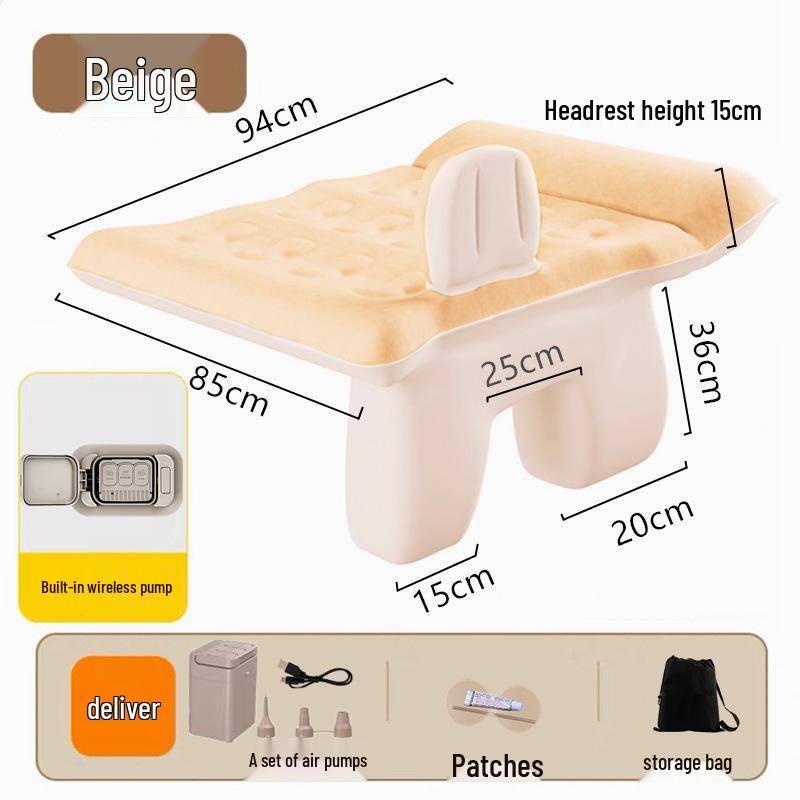 BYD Qin L Car Rear Seat Inflatable Bed with Auto Inflate/Deflate & Leveling Function
