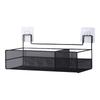 Drill-Free Acrylic Toilet Storage Shelf with Tissue Holder