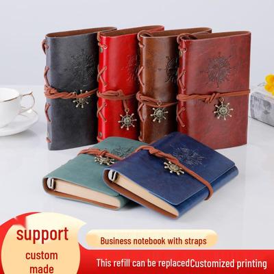 Kraftpapier Retro Piraten Graffiti Notizbuch - Studentenplaner und Tagebuch mit Loseblatt-Design