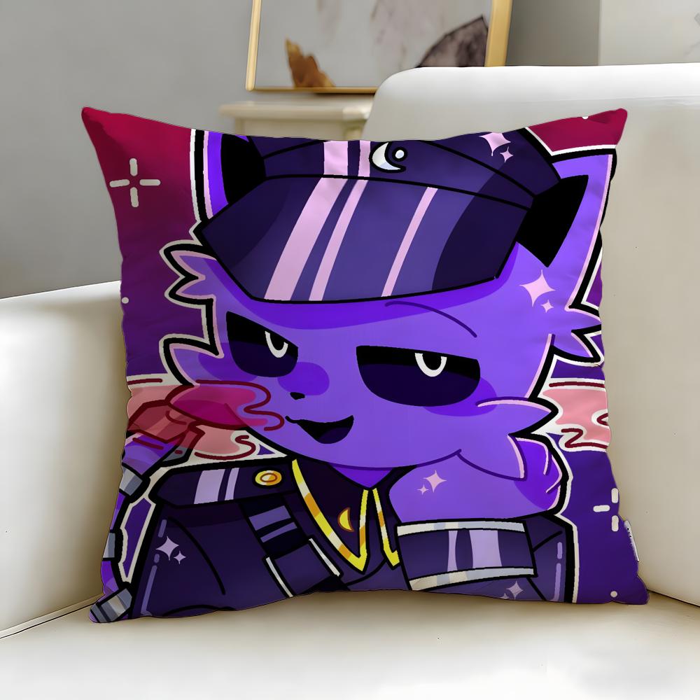 popular cartoon character Catnap Cushion Cover Soft & Easy-Wash Pillow Case – Versatile for Couch, Bed, Travel and Office