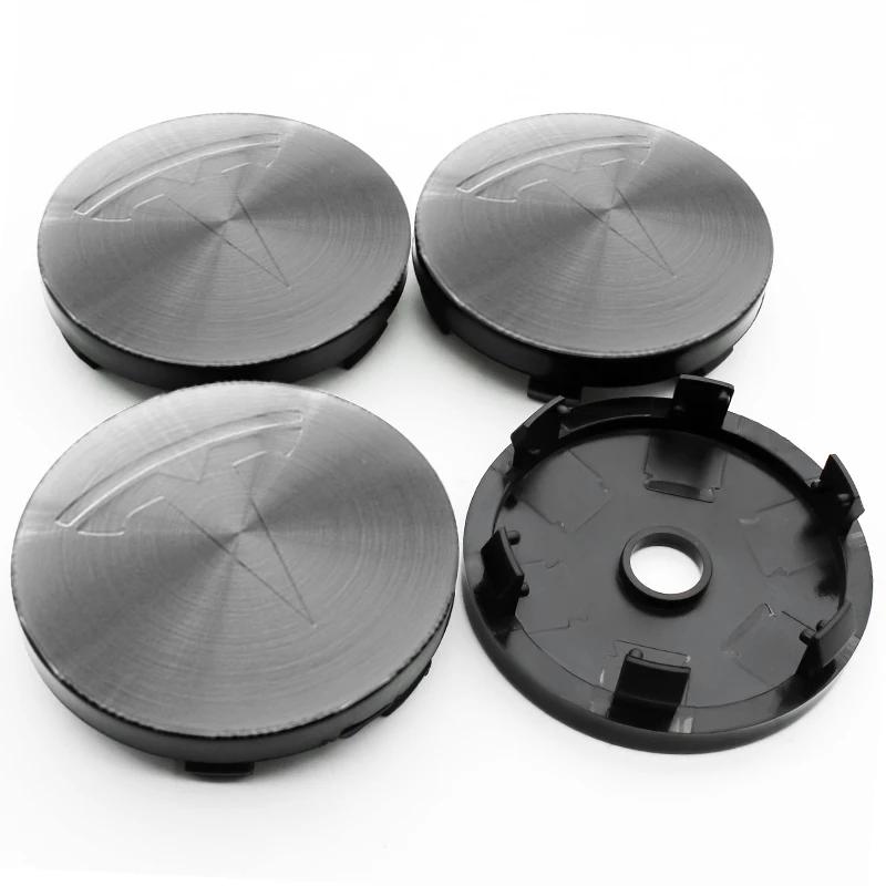 

4Pcs 56 60mm Auto Wheel Center Hub Tyre Caps 60mm Rim Cover Sticker Badge Emblem Accessories For Tesla Model 3 Model S X Model Y