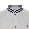 Polo Ralph Lauren Jacket FW24 Baseball Collar Single-Breasted Raglan Long Sleeve Kids Jackets Gray 323932140-003