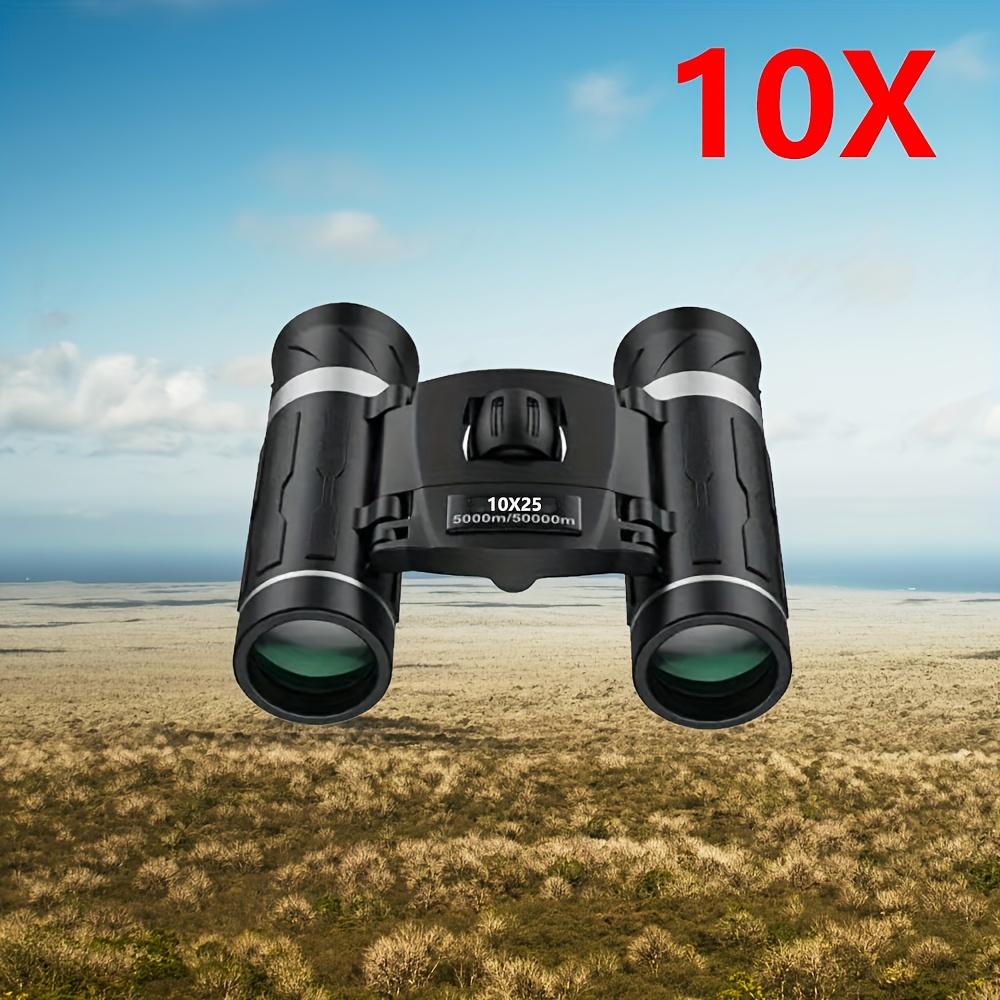 

1 шт. 10X Покращений HD Портативний Зум Бінокль, Складні Високопродуктивні Телескопи з ABS Матеріалу, Неводонепроникні, Ідеальні для Полювання та Риболовлі чорний