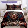 3pcs Custom Name African Beauty Bedding Set Printed Bedding Set Duvet Cover Closure Includes 1 Duvet Cover & 2 Pillowcases Bedroom Decor