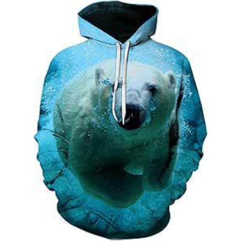 Fashion Printed Men's Sweatshirt Casual Loose Hoodies Sweatshirts Men’s