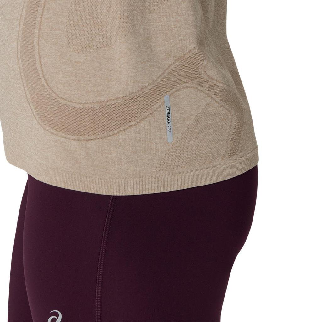Running Wear ROAD SEAMLESS SS TOP 2012D292 200 L [ASICS] Women's (GREIGE)