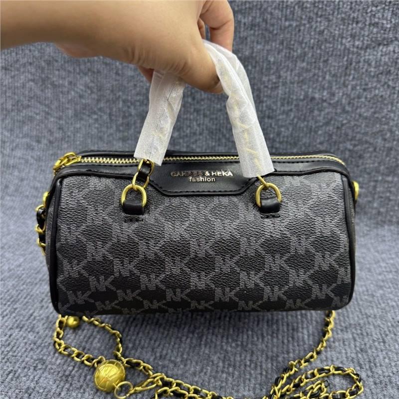 

Золотая сумка-цилиндр 2025 - Новый дизайн, модная, универсальная, на плечо/через плечо, женская сумочка Standard