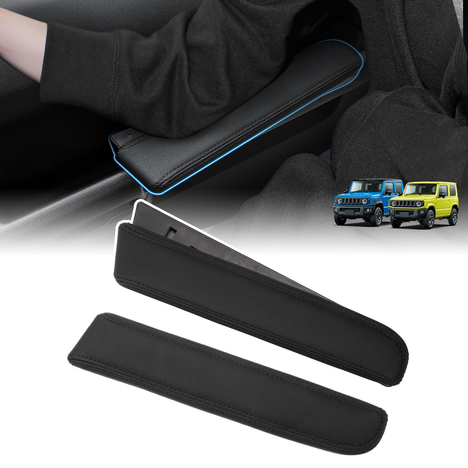 movable design for more comfortable Suzuki Jimny JB64 JB74 Side Armrest Door Armrest Jimny Sierra Elbow Rest Interior Accessory Custom Parts Black