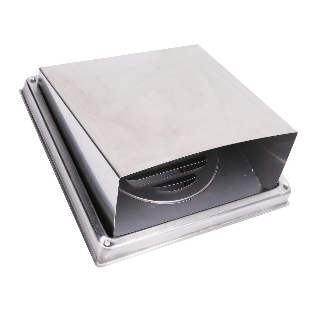 Durable Stainless Steel Dryer Vent Cover Mesh Screen Square Exterior Wall Vent Cover Exhaust Vent Hood Bathroom