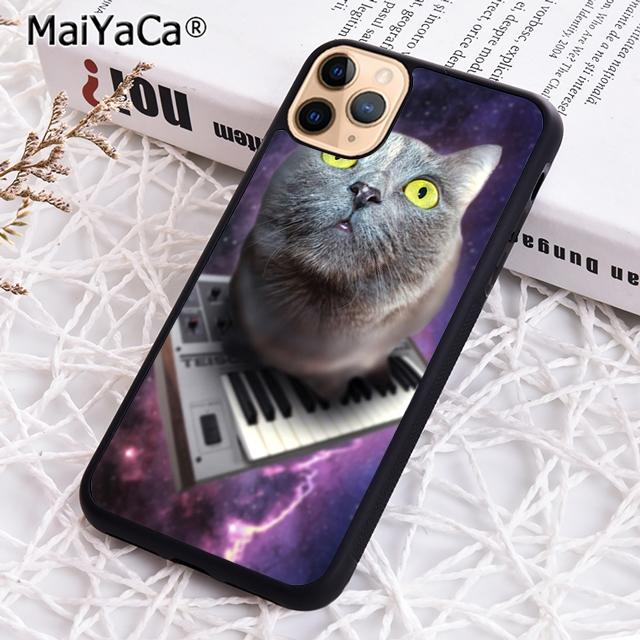 

MaiYaCa Синтезатор Синт Кошачий Узор Чехол для Телефона Cover Для iPhone 17 Air 16 15 plus 11 12 13 14 pro max coque iPhone 11pro max