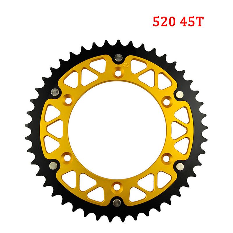 AHL Motorcycle 45T 46T 47T 48T 49T 51T 52T Rear Sprocket For SUZUKI RM125 RM250 DR250 DRZ250 DR-Z250 DR350 RMZ250 RM-Z250 RMX250