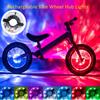 Wheel Bike Hub Lights Kit 7 Colors Usb Rechargeable Safety Waterproof Light